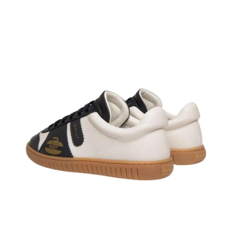 BALLY Player Low-Top Skateboard Shoes Men's White-3