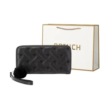 BRINCH PU Wallet Regular Women's Black/White/Khaki/Brown/Pink
