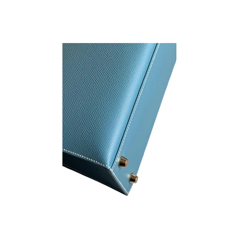 HERMES Kelly Epsom Calfskin Kelly Bag Shoulder Bag Crossbody Bag Handbag Women's D2 NEW BLEU JEAN Denim Blue-3