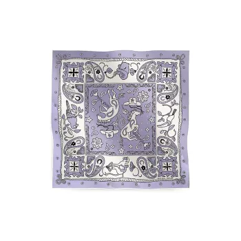 HERMES Silk Scarves Women's Purple