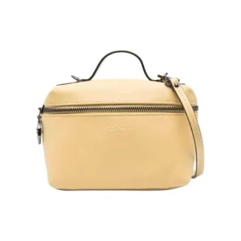 LONGCHAMP Le Pliage Xtra Cow Leather Box Bag Leather Shoulder Bag Crossbody Bag Mini Women's Wheat