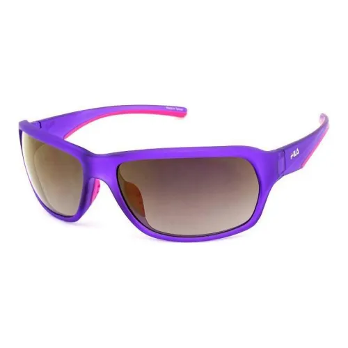 FILA Irregular Shape Sunglasses Unisex Purple