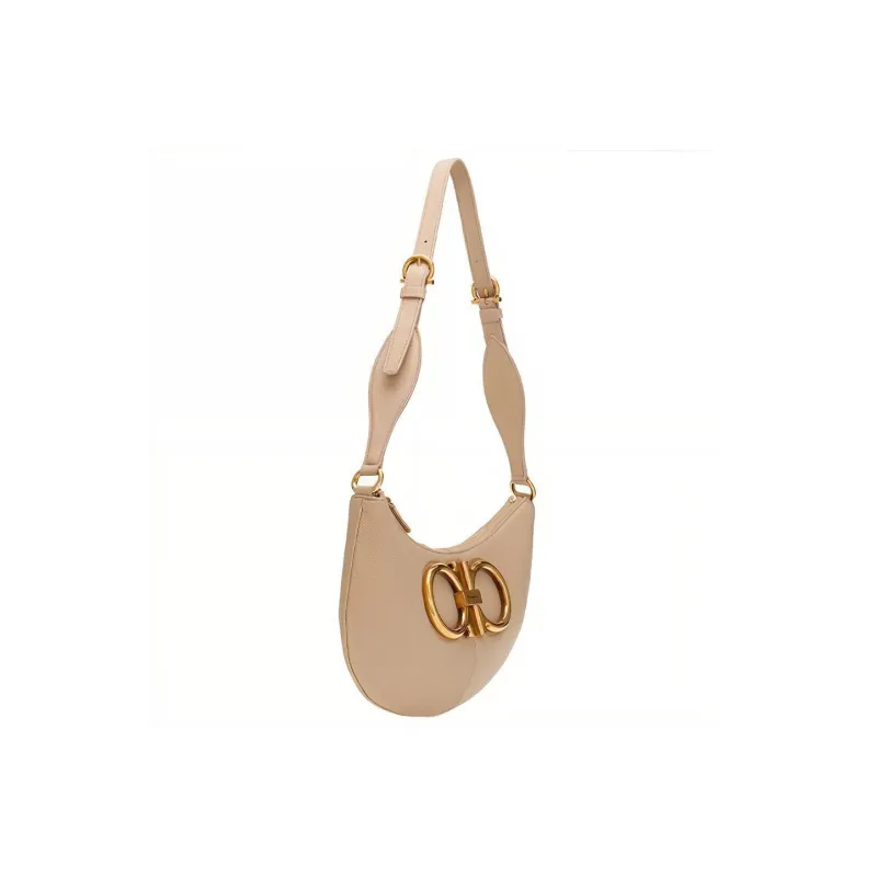 FERRAGAMO Leather Handbag, Shoulder Bag Women's Dusty Pink-2