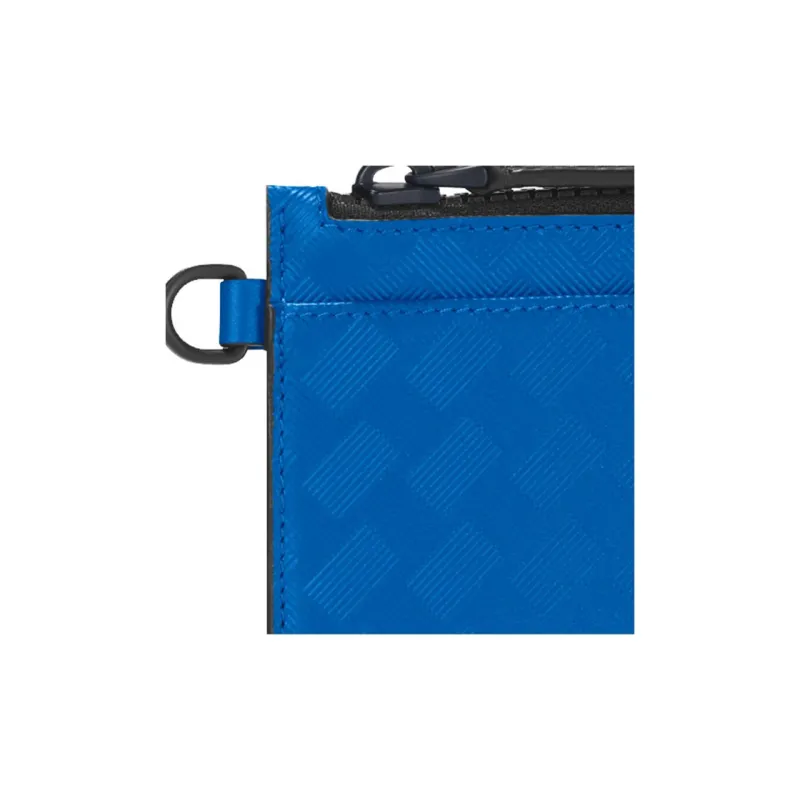 MONTBLANC Cow Leather Wallet Mini Men's Blue-5