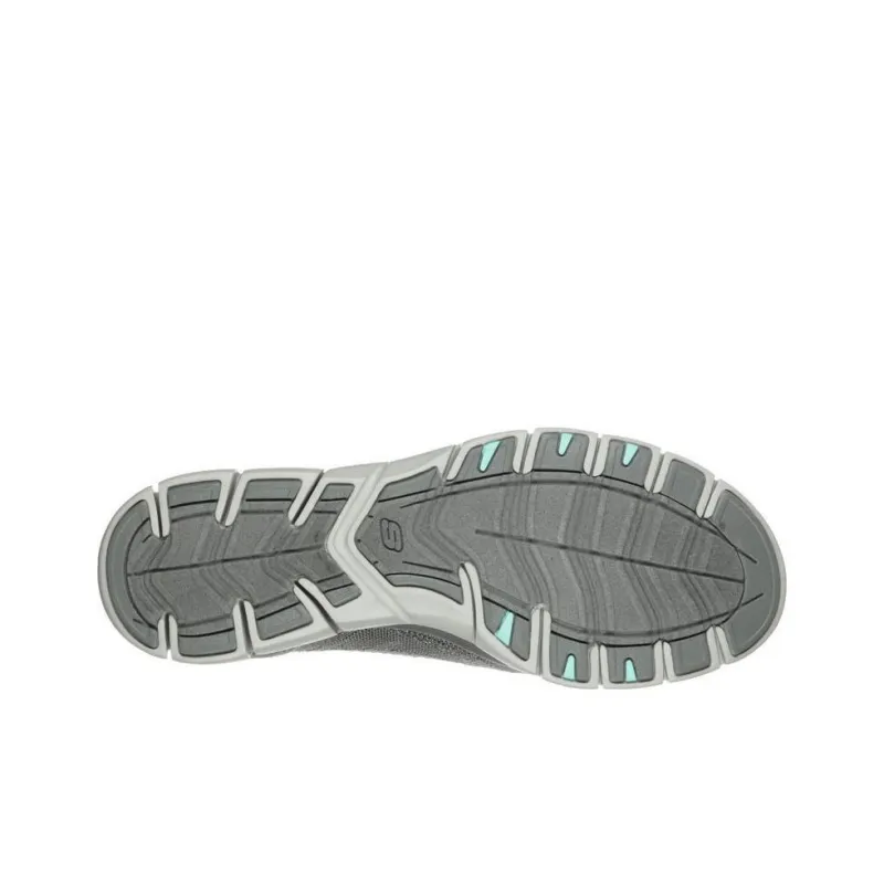 Skechers Gratis Durable Breathable Low-Top Casual Shoes Women's Green Gray-4
