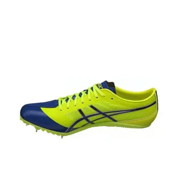 Asics Cushioning Anti-Slip And Wear-Resistant Low-Top Running Shoes Men's Yellow Blue