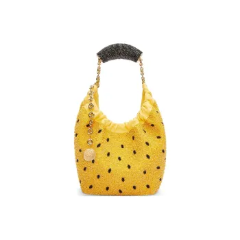LOEWE Sheepskin Handbag, Shoulder Bag Mini Women's Yellow