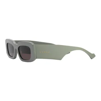 GUCCI Plate Frame Acetate Rectangular Sunglasses Men's Green