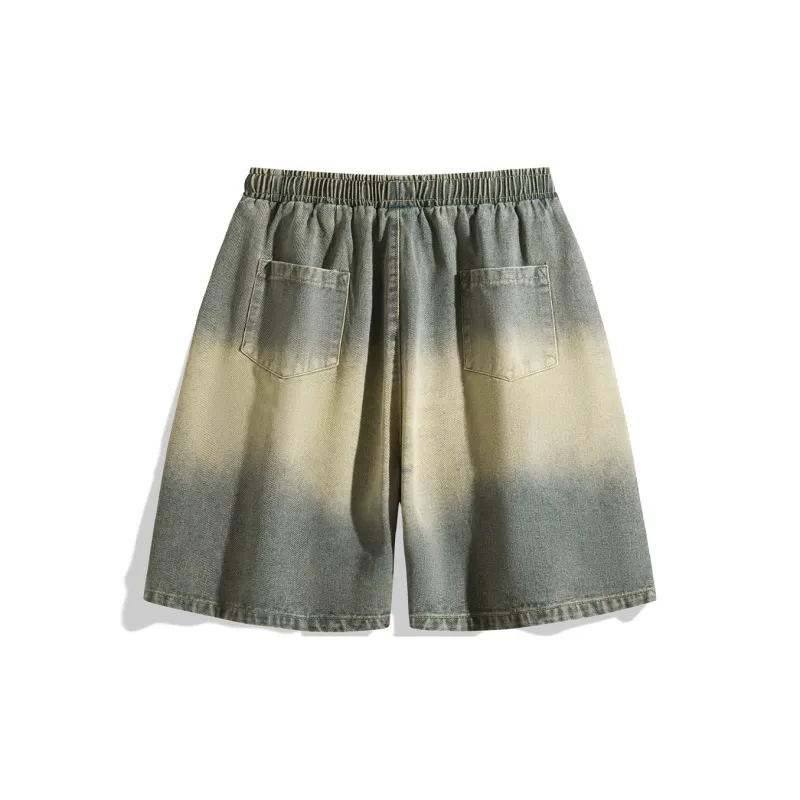 NOTFORMAD Denim Shorts Unisex Light Blue-22