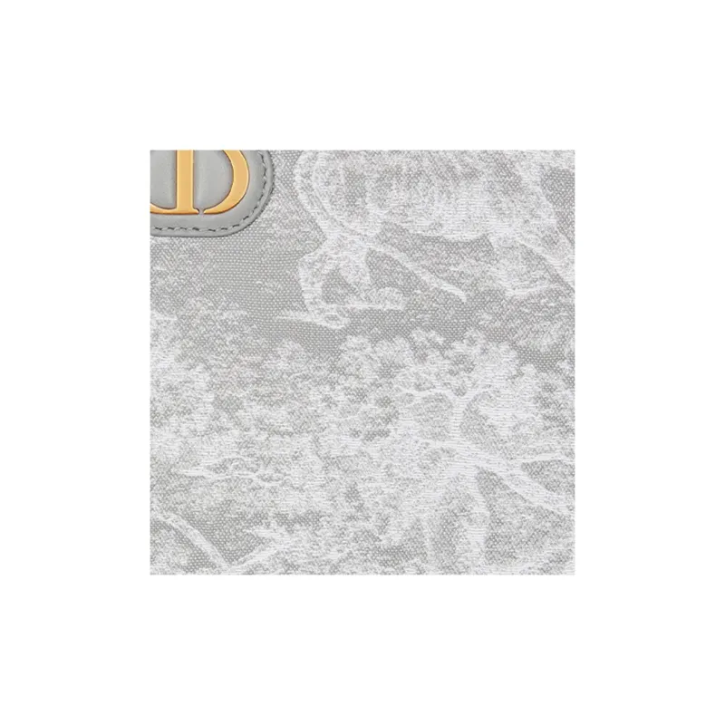 DIOR 30 Montaigne Toile De Jouy Reverse Jacquard Clutch Medium Size Women's Gray-3