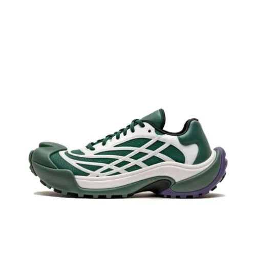 Bottega Veneta Capra Low-Top Casual Shoes Men's Green White