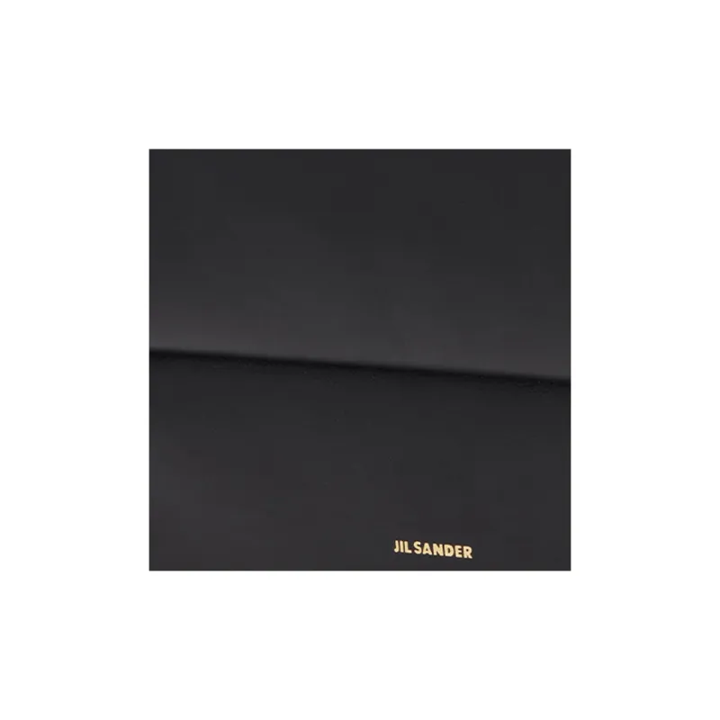 JIL SANDER Leather Clutch Men's Black-4