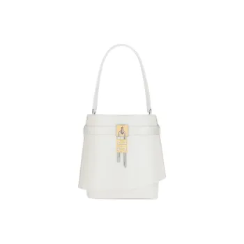 Givenchy Leather Patchwork Calfskin Bucket Bag Handbag Shoulder Bag Crossbody Bag Women's Ivory White