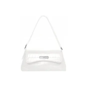 Balenciaga Cow Leather Shoulder Bag, Crossbody Bag Small Size Women's White