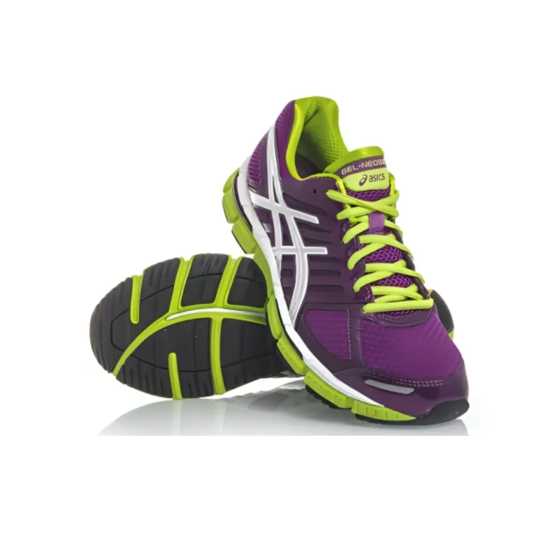 Asics Anti-Slip And Wear-Resistant Breathable Low-Top Running Shoes Women's Grape Purple White-3