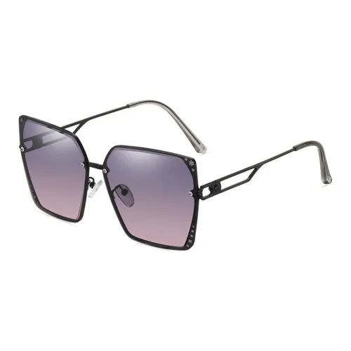 Thunder Pailong Metal Square Sunglasses Women's