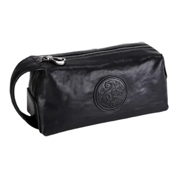 LARTIGENT Cow Leather Handheld Bag Clutch Small Size Men's Black