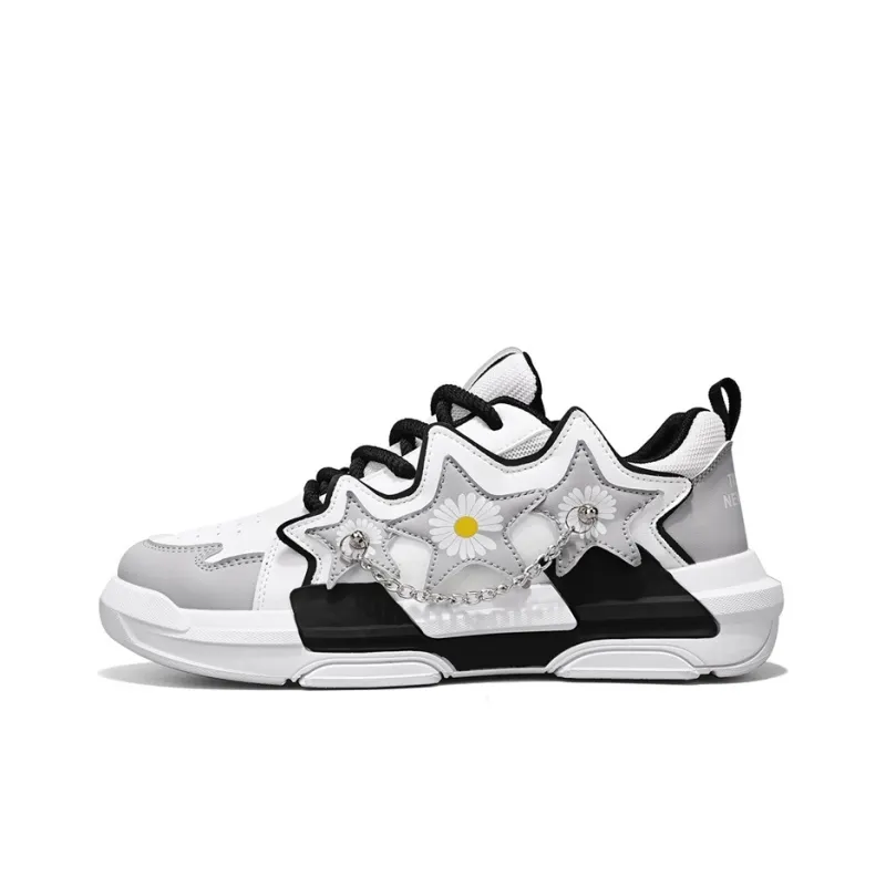Little Daisy Small Daisy Height Increasing Wear-Resistant Breathable Slip-Resistant Low-Top Skateboard Shoes Men's-14