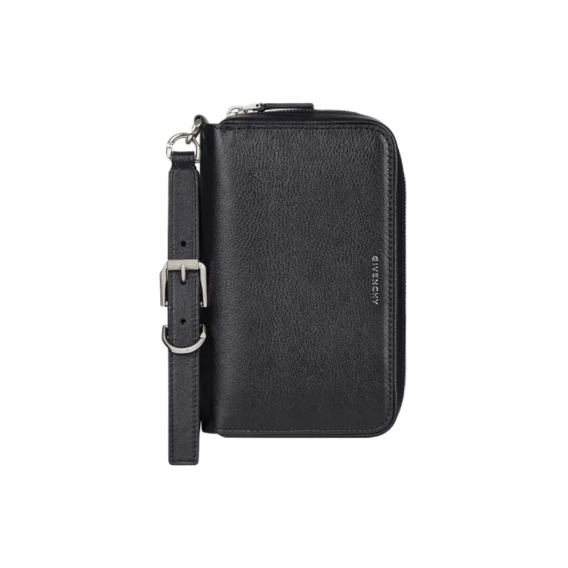 GIVENCHY Voyou Grained Leather Wallet Men's Black-1