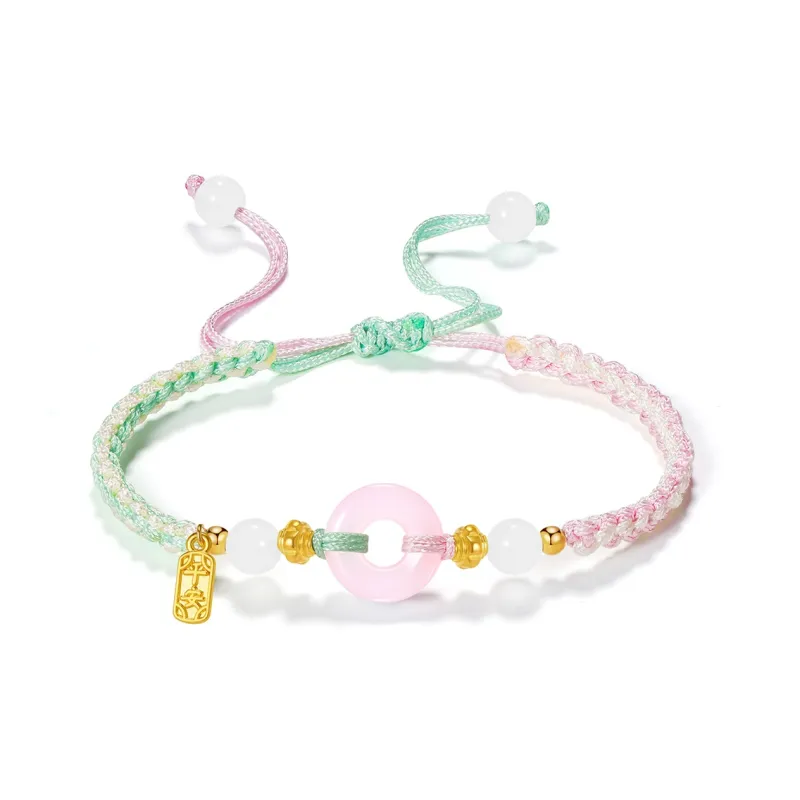 NRO Multicolor Cord Fortune Bead Bracelet Pair Unisex-2