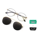 MK358YJ-002 Gold Dot Black Frame with Black Gray Lens (Gift Box Set)