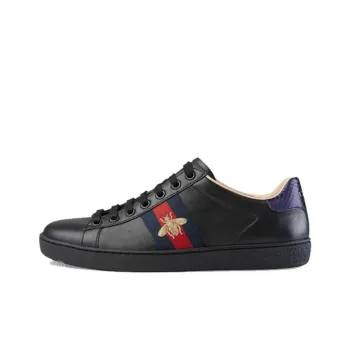 GUCCI Women's Ace Embroidered Low 'Black' Women's
