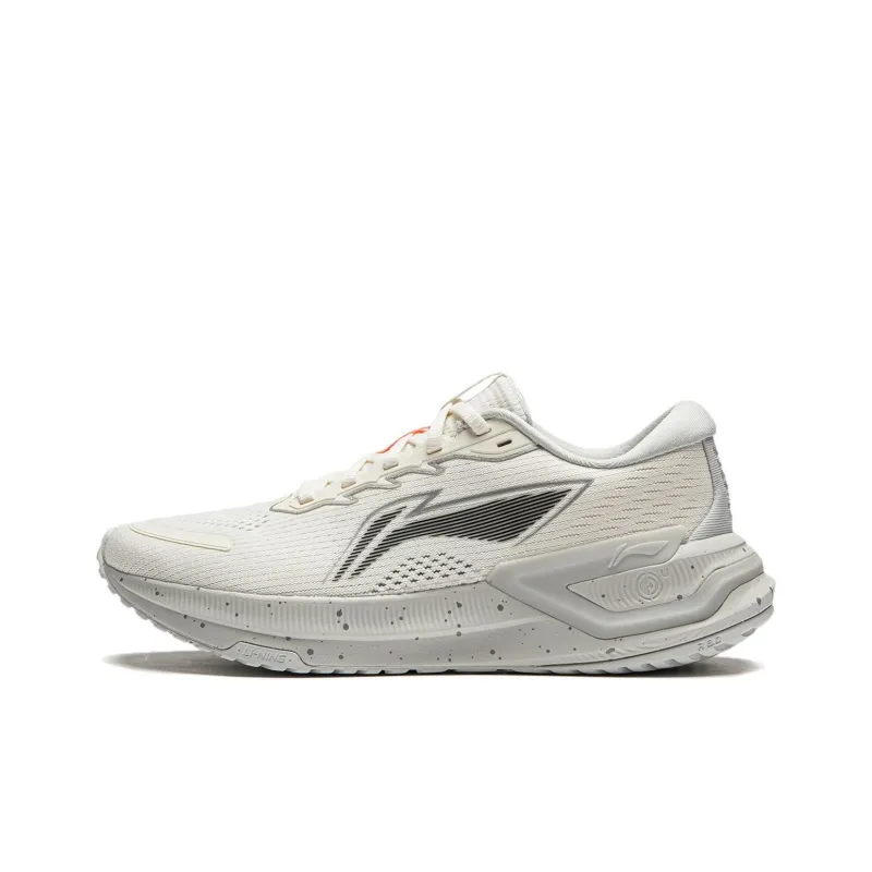LiNing YueYing 3.0 Cushioned Slip Resistant Low Top Casual Running Shoes Women's Beige Gray-0