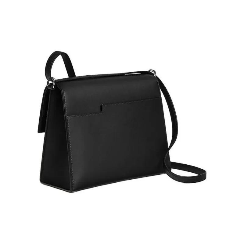 HERMES Boucle Sellier Swift Calfskin Shoulder Bag Crossbody Bag Women's 89 Noir Black-2