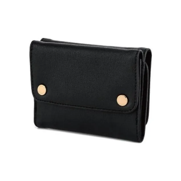 PORTER Ounce Cotton With PU And Canvas Coin Purse Unisex Black-3