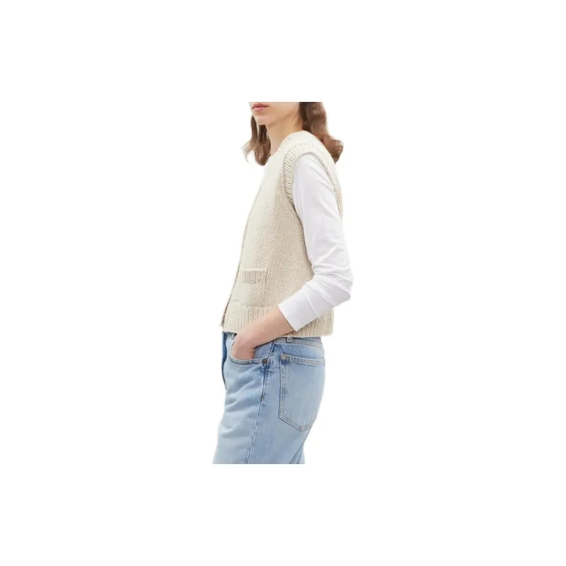 LA GARCONNE SS24 Cashmere Sweater Women's White-2