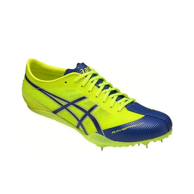Asics Cushioning Anti-Slip And Wear-Resistant Low-Top Running Shoes Men's Yellow Blue-1