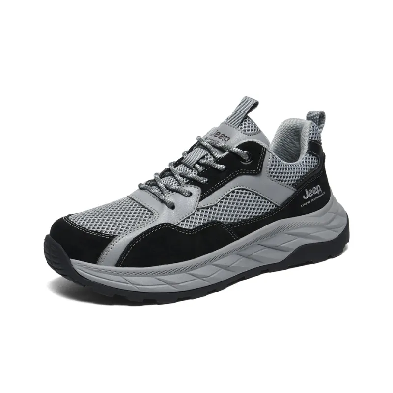 Jeep Anti Slip Wear Resistant Low Top Hiking Shoes Men's-1
