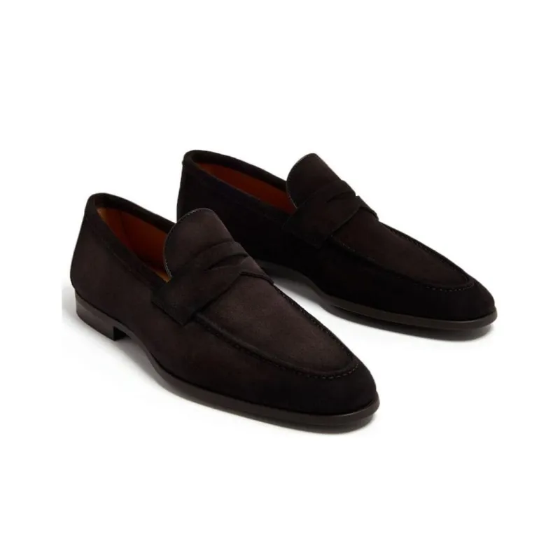 Magnanni Diezma Suede Penny Loafers-2