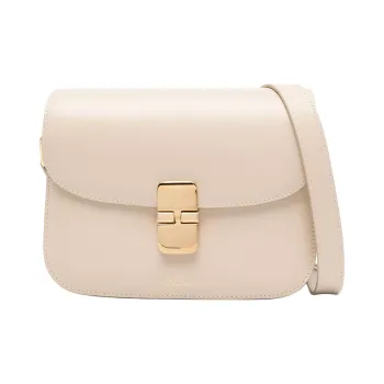 A.P.C Grace Calfskin Crossbody Bag Shoulder Bag Women's Ivory