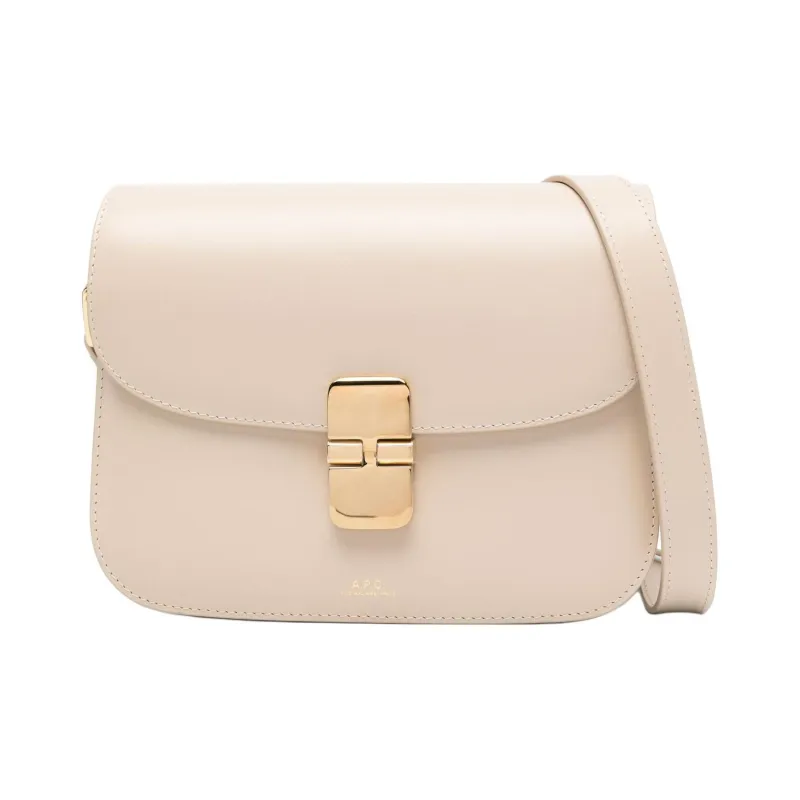A.P.C Grace Calfskin Crossbody Bag Shoulder Bag Women's Ivory-0