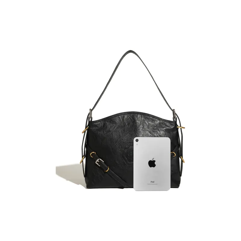 Disney Mickey Series PU Crossbody Bag, Shoulder Bag, Tote Bag Large Size Women's Black-1