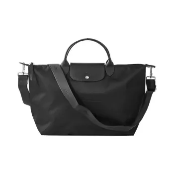 LONGCHAMP Le Pliage Néo Fabric Dumpling Bag Portable Crossbody Bag Shoulder Bag Large Size Women's Black