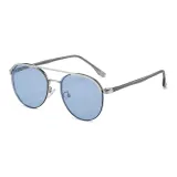 MK358YJ-003 Silver Dot Black Frame with Ocean Blue Lens