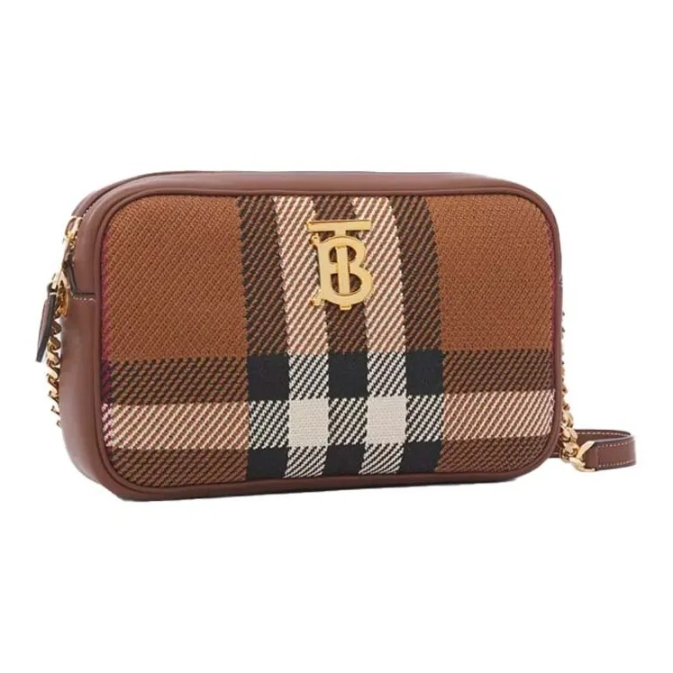 Burberry Lola Bag Wool Camera Bag, Crossbody Bag, Shoulder Bag Women's Birch Brown-2