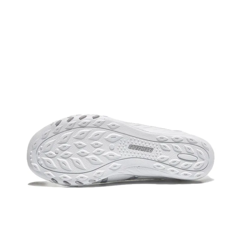 Skechers Breathe-Easy Cushioning Wear-Resistant Low-Top Casual Shoes Women's White-5