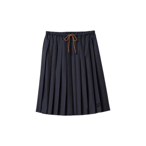 MIU MIU Casual Long Skirts Women's Blue