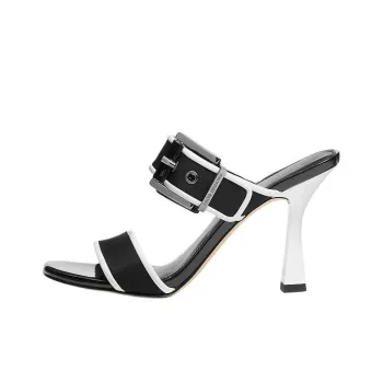 Michael Kors Colby Buckle Leather Sandals