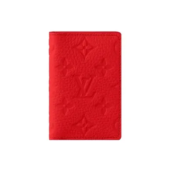 LOUIS VUITTON Pocket Organizer Taurillon Colormania Red