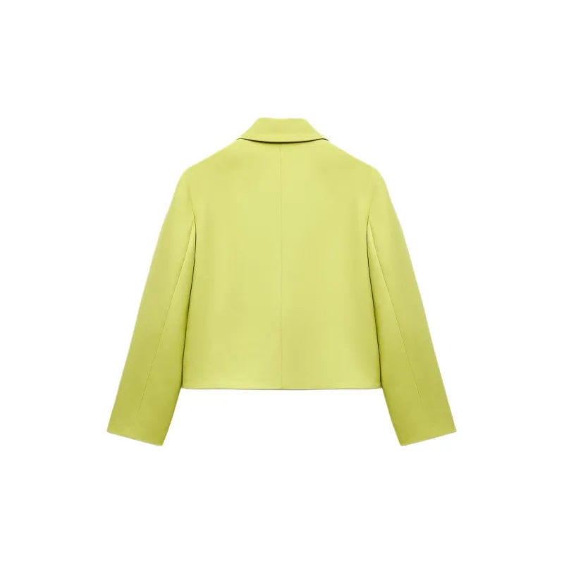 ZARA ZW Series Jackets & Coats Women's Lime-1