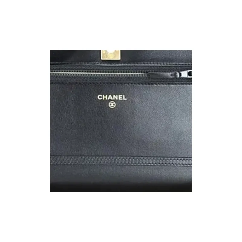 CHANEL WOC Smooth Lambskin Shoulder Bag, Crossbody Bag Mini Women's Black-5