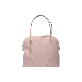 GUCCI Cow Leather Shoulder Bag Crossbody Bag Women's Pink