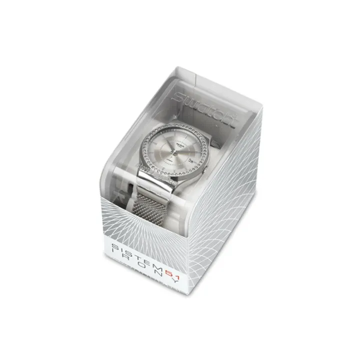 SWATCH Unisex Silver Watch YIS406G-1