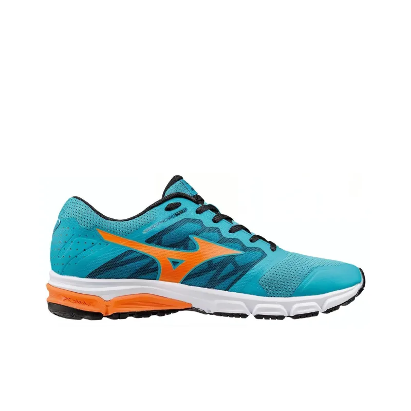 Mizuno Wear-Resistant Low-Top Running Shoes Men's Blue Orange-1