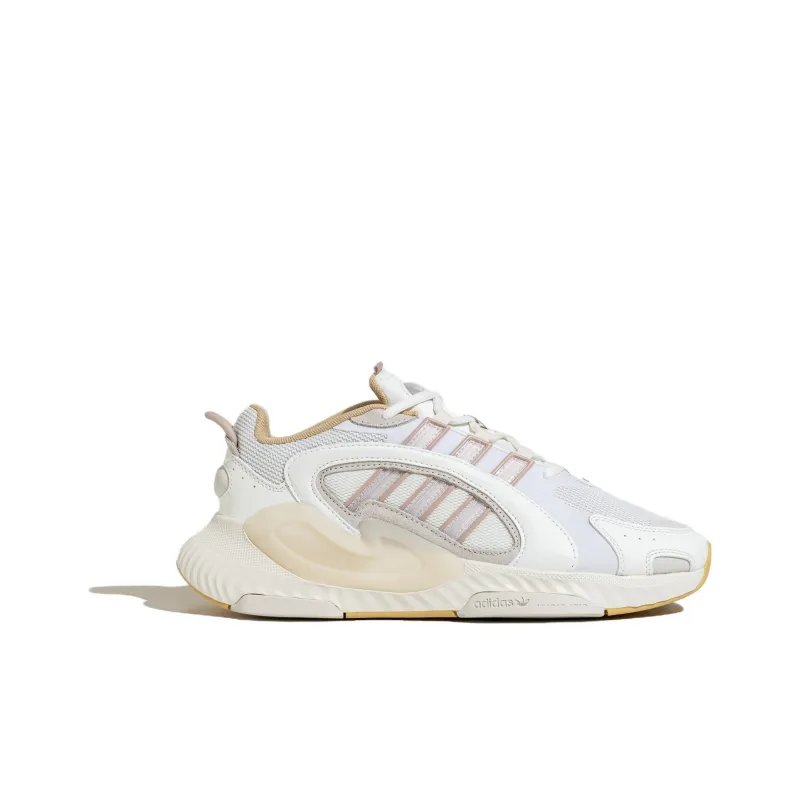 Adidas Originals HI TAIL 2.0 Cushioned Slip Resistant Low Top Casual Running Shoes Unisex White Brown-1