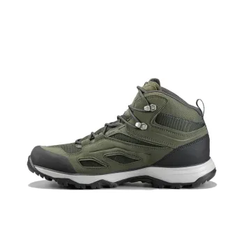 DECATHLON Cushioning Anti Slip And Wear Resistant Mid Top Hiking Shoes Men's Green